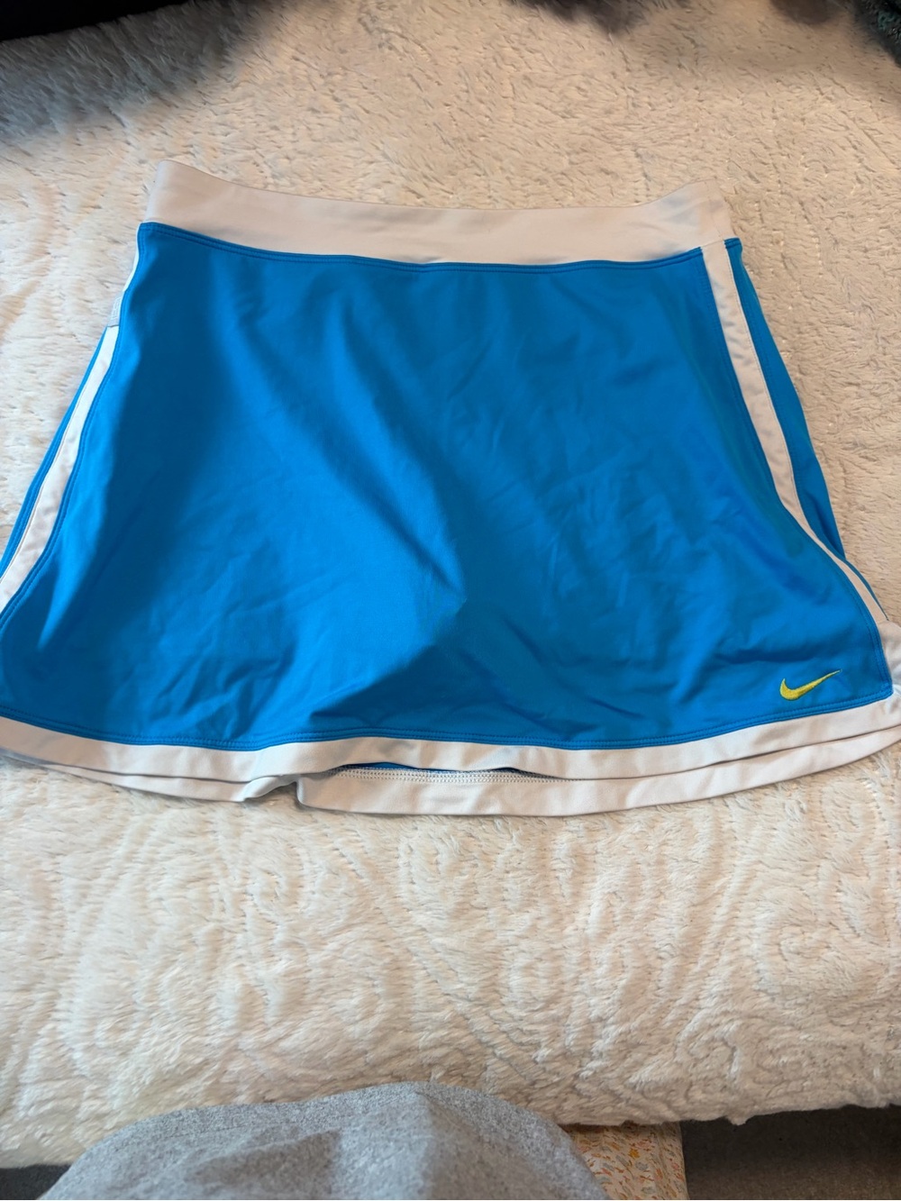 Nike Dri Fit Athletic Skort Girl Sz Xlarge Blue & White Hiking Tennis Golf